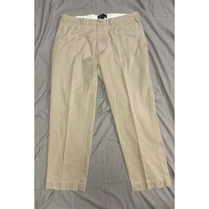 Vintage Polo Ralph Lauren Beige Tan Pleated Classic Chino Pants Mens 38x30 Khaki